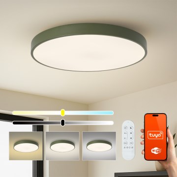 Brilagi - Luminaire LED dimmable POOL SMART LED/100W/230V, Ø 80 cm, Wi-Fi Tuya + télécommande, vert