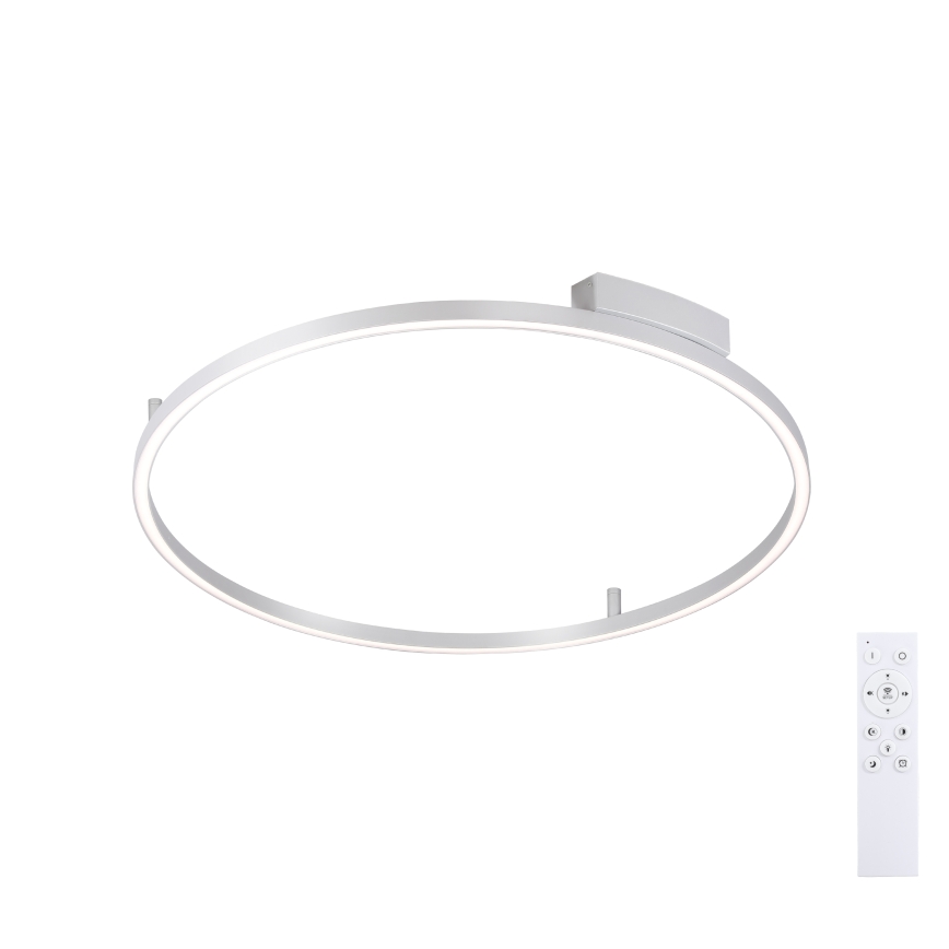 Brilagi - Plafonnier LED dimmable PORTOFINO LED/60W/230V 3000-6000K Ø 80 cm argenté + télécommande