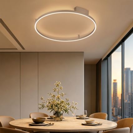 Brilagi - Plafonnier LED dimmable PORTOFINO LED/60W/230V 3000-6000K Ø 80 cm beige + télécommande