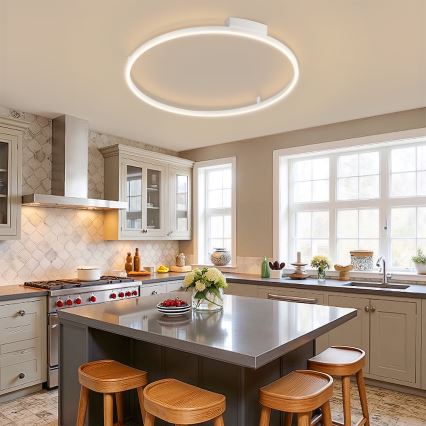 Brilagi - Plafonnier LED dimmable PORTOFINO LED/60W/230V 3000–6000K Ø 80 cm blanc + télécommande