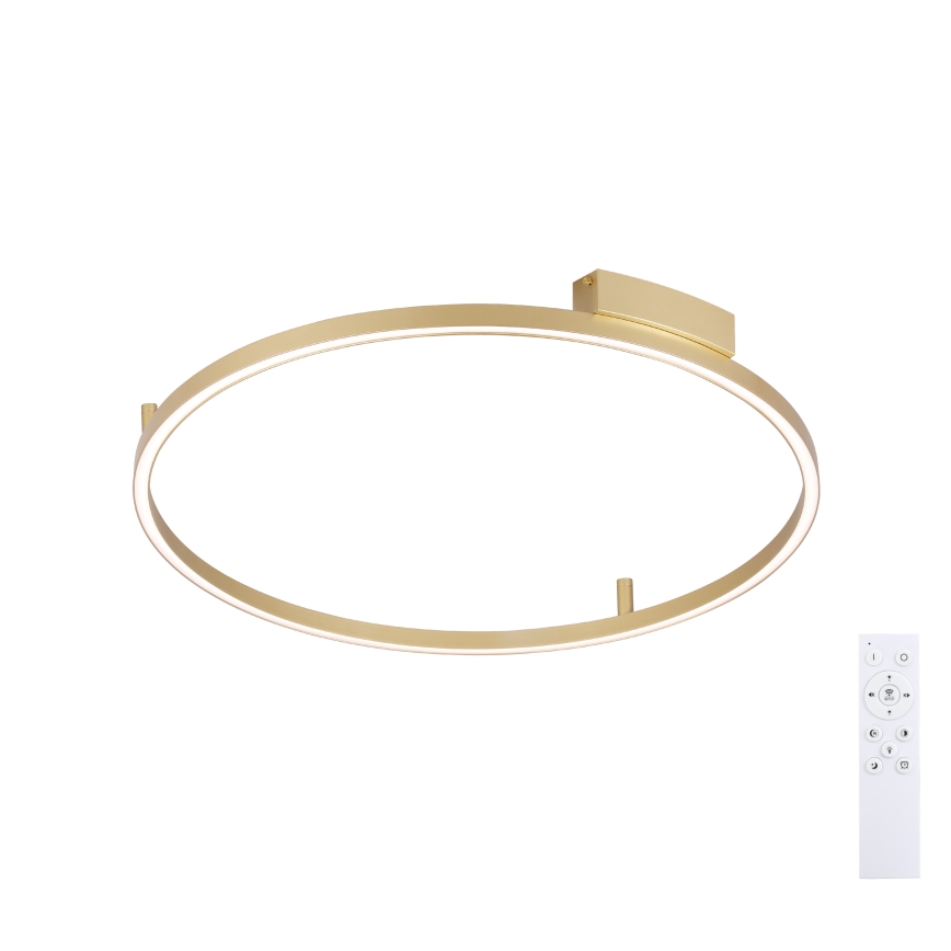 Brilagi - Plafonnier LED dimmable PORTOFINO LED/60W/230V 3000-6000K Ø 80 cm doré + télécommande