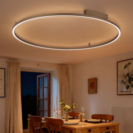 Brilagi - Plafonnier LED dimmable PORTOFINO LED/85W/230V 3000–6000 K Ø 120 cm beige + télécommande