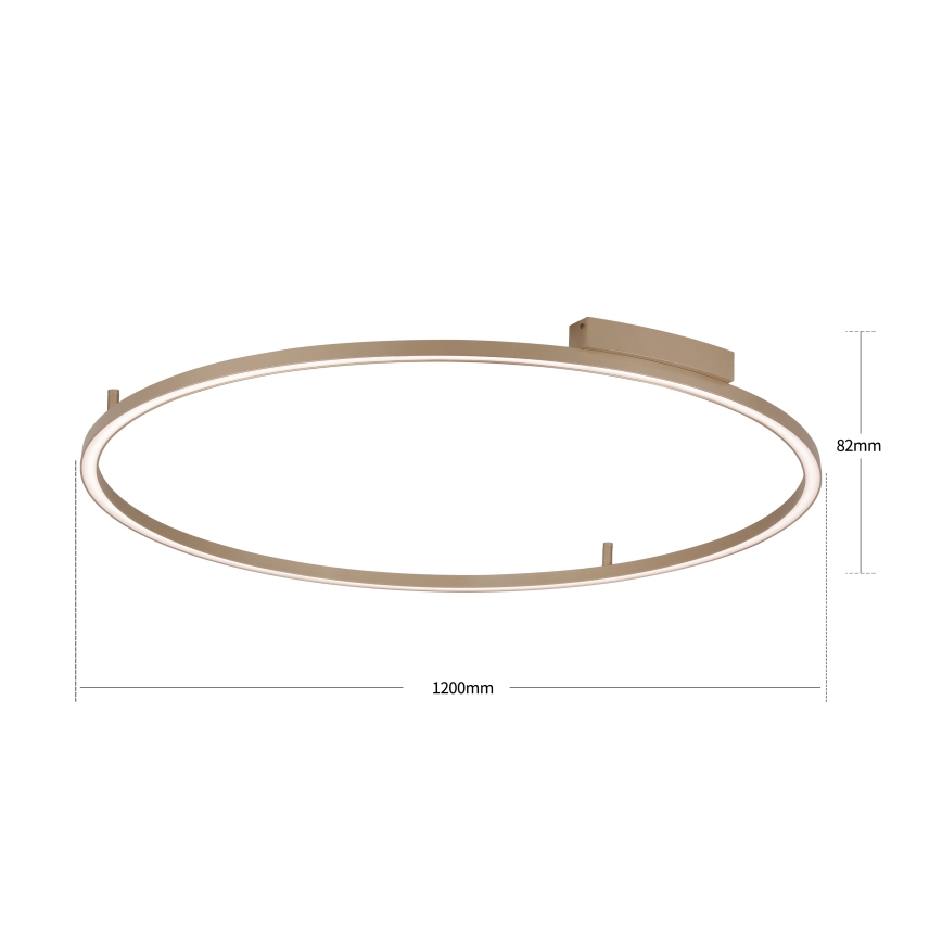 Brilagi - Plafonnier LED dimmable PORTOFINO LED/85W/230V 3000–6000 K Ø 120 cm beige + télécommande