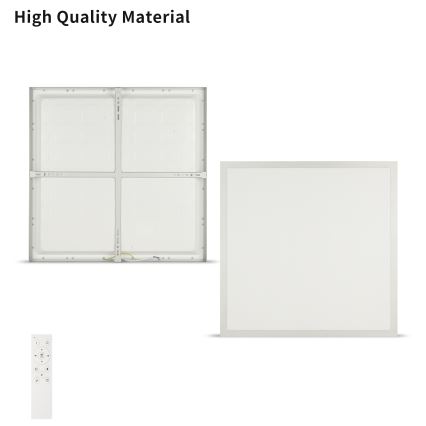 Brilagi - Plafonnier LED dimmable pour salle de bains FRAME SMART LED/50W/230V 60x60 cm 3000-6000K IP44 argent + télécommande