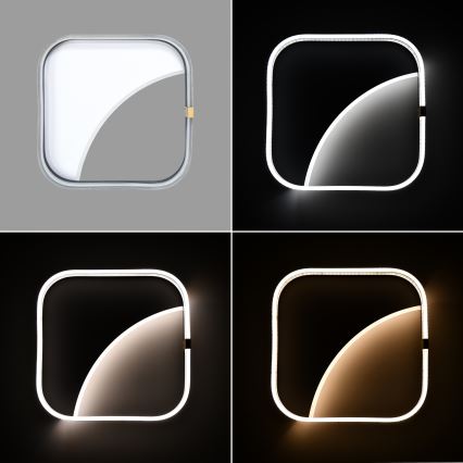 Brilagi - Plafonnier LED dimmable SIRELI LED/56W/230V 3000-6000K 40x40 cm + télécommande