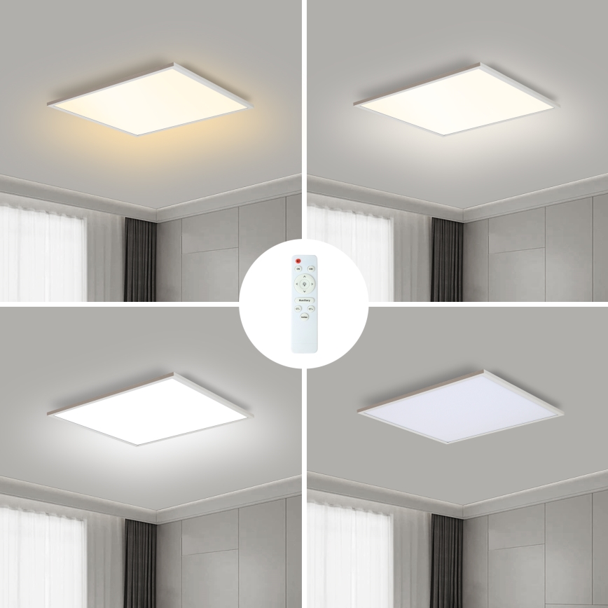 Brilagi - Plafonnier LED dimmable SLIMFRAME LED/36W/230V 45x45 cm 3000-6000K blanc + télécommande
