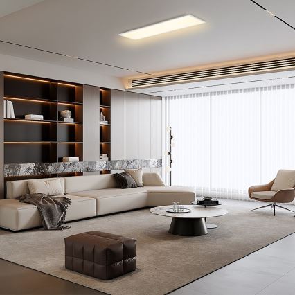 Brilagi - Plafonnier LED dimmable SLIMFRAME LED/58W/230V 120x30 cm 3000-6000K blanc + télécommande