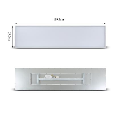 Brilagi - Plafonnier LED dimmable SLIMFRAME LED/58W/230V 120x30 cm 3000-6000K blanc + télécommande