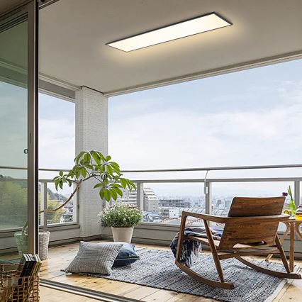 Brilagi - Plafonnier LED dimmable SLIMFRAME LED/58W/230V 120x30 cm 3000-6000K noir + télécommande