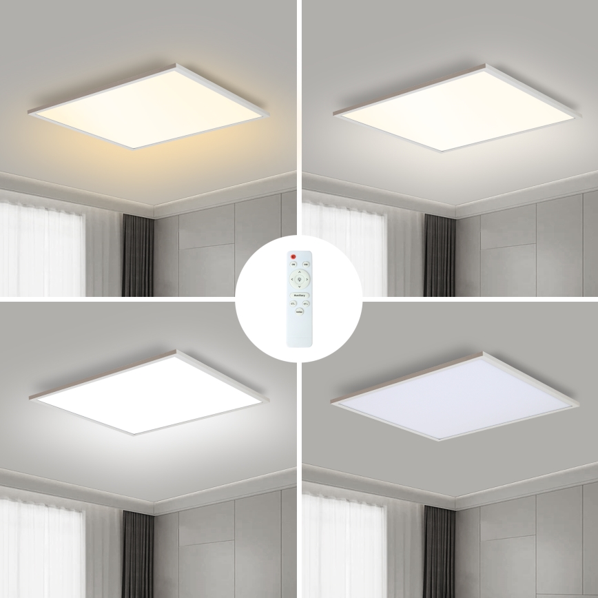 Brilagi - Plafonnier LED dimmable SLIMFRAME LED/58W/230V 60x60 cm 3000-6000K blanc + télécommande