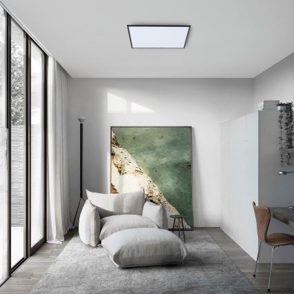 Brilagi - Plafonnier LED dimmable SLIMFRAME LED/58W/230V 60x60 cm 3000-6000K noir + télécommande