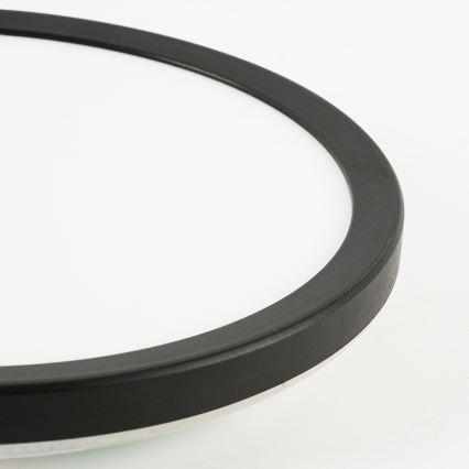 Brilagi - Plafonnier LED dimmable ULTRA SLIM LED/24W/230V 2700-6500K Ø 42 cm noir + télécommande