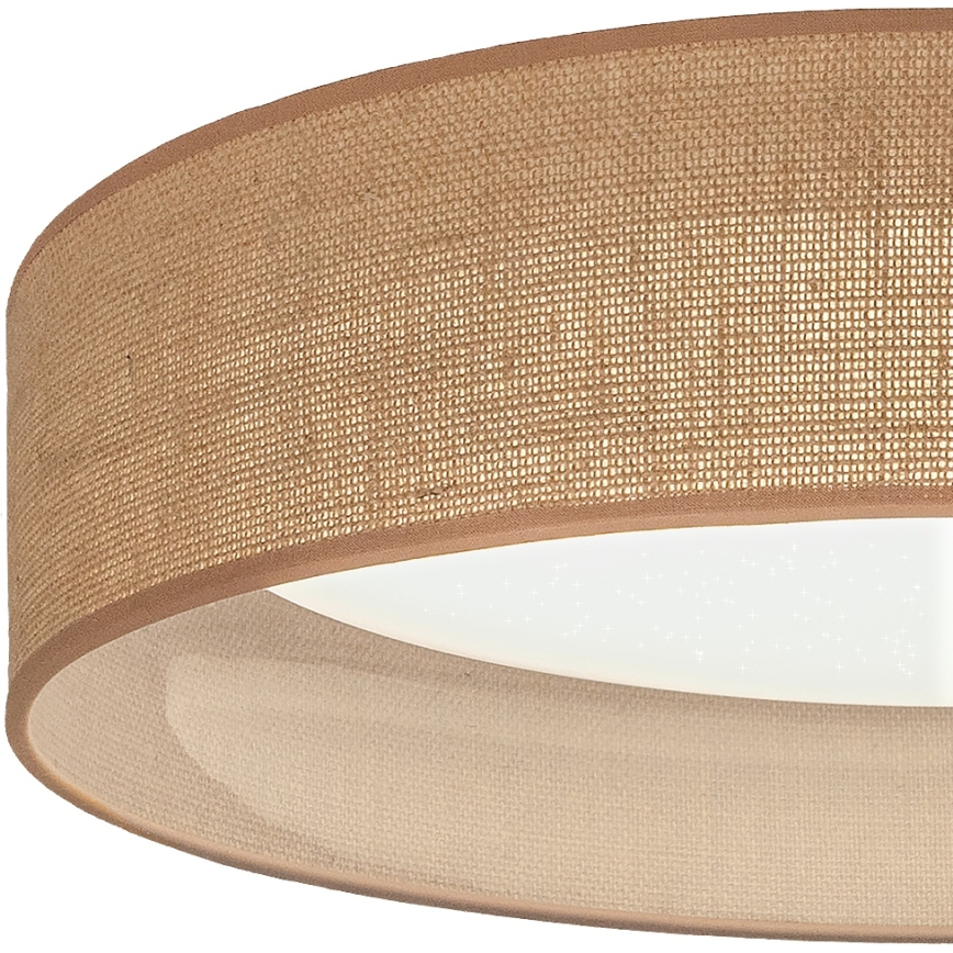 Brilagi - Plafonnier LED dimmable VELVET SMARTIX STARS LED/24W/230V 3000-6000K Ø 45 cm beige Wi‑Fi Tuya Beacon + télécommande