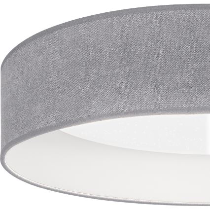 Brilagi - Plafonnier LED dimmable VELVET SMARTIX STARS LED/24W/230V 3000–6000K Ø 45 cm gris Wi‑Fi Tuya Beacon + télécommande