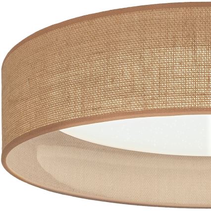 Brilagi - Plafonnier LED dimmable VELVET SMARTIX STARS LED/36W/230V 3000–6000K Ø 55 cm beige Wi-Fi Tuya Beacon + télécommande