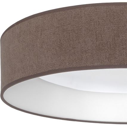 Brilagi - Plafonnier LED dimmable VELVET SMARTIX LED/24W/230V 3000-6000K Ø 45 cm brun Wi-Fi Tuya Beacon + télécommande