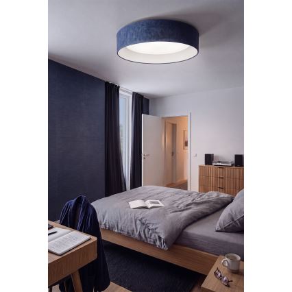 Brilagi - Plafonnier LED dimmable VELVET SMARTIX LED/36W/230V 3000-6000K Ø 55 cm bleu Wi-Fi Tuya Beacon + télécommande
