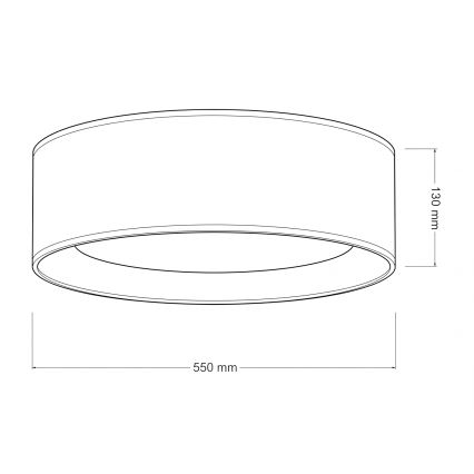 Brilagi - Plafonnier LED dimmable VELVET SMARTIX LED/36W/230V 3000-6000K Ø 55 cm bleu Wi-Fi Tuya Beacon + télécommande