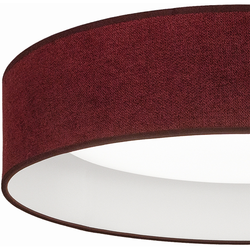 Brilagi - Plafonnier LED dimmable VELVET SMARTIX LED/36W/230V 3000–6000K Ø 55 cm bordeaux Wi‑Fi Tuya Beacon + télécommande