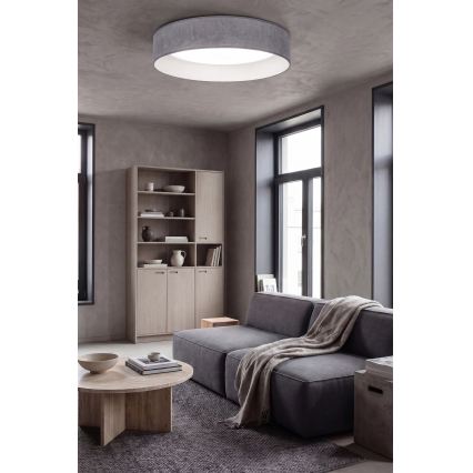 Brilagi - Plafonnier LED dimmable VELVET SMART VARI LED/36W/230V 3000-6500K Ø 55 cm, gris + télécommande