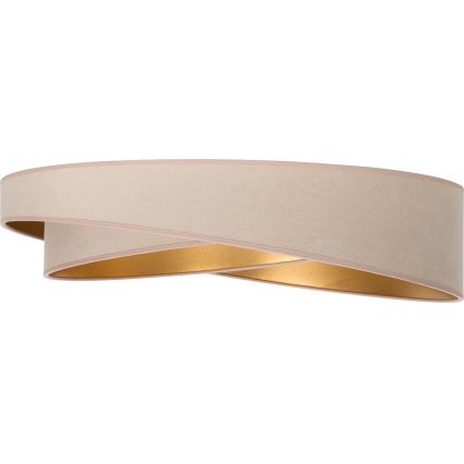 BRILAGI - Plafonnier LED dimmable VELVET TWIST LED/36W/230V 3000-6000K Ø 65 cm Wi-Fi Tuya Beacon beige/or + télécommande