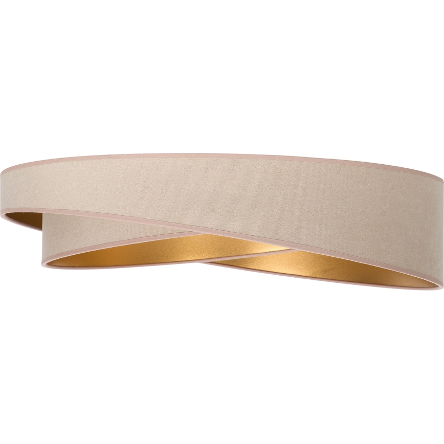 BRILAGI - Plafonnier LED dimmable VELVET TWIST LED/36W/230V 3000-6000K Ø 65 cm Wi-Fi Tuya Beacon beige/or + télécommande