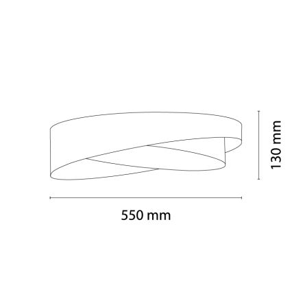 BRILAGI - Plafonnier LED dimmable VELVET TWIST LED/36W/230V 3000-6000K Ø 65 cm Wi-Fi Tuya Beacon beige + télécommande