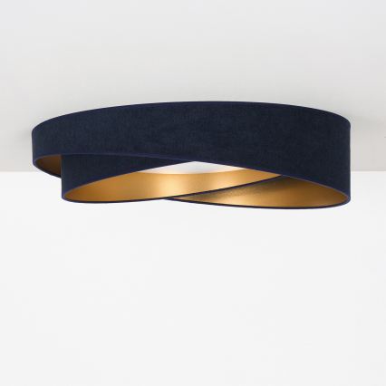 BRILAGI - Plafonnier LED dimmable VELVET TWIST LED/36W/230V 3000-6000K Ø 65 cm Wi-Fi Tuya Beacon bleu/doré + télécommande