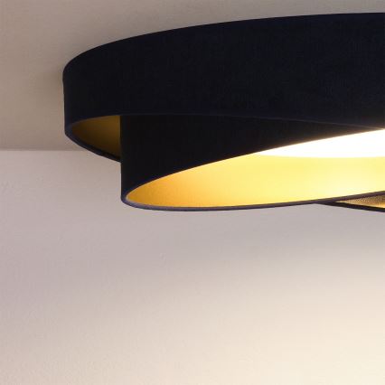 BRILAGI - Plafonnier LED dimmable VELVET TWIST LED/36W/230V 3000-6000K Ø 65 cm Wi-Fi Tuya Beacon bleu/doré + télécommande