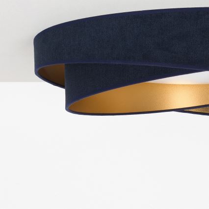 BRILAGI - Plafonnier LED dimmable VELVET TWIST LED/36W/230V 3000-6000K Ø 65 cm Wi-Fi Tuya Beacon bleu/doré + télécommande