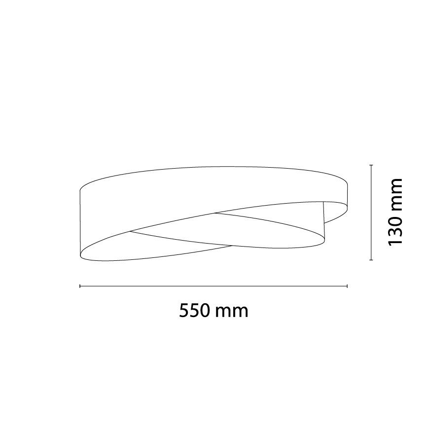 BRILAGI - Plafonnier LED dimmable VELVET TWIST LED/36W/230V 3000-6000K Ø 65 cm Wi-Fi Tuya Beacon bleu/doré + télécommande