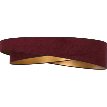 BRILAGI - Plafonnier LED dimmable VELVET TWIST LED/36W/230V 3000-6000K Ø 65 cm Wi-Fi Tuya Beacon bordeaux/or + télécommande