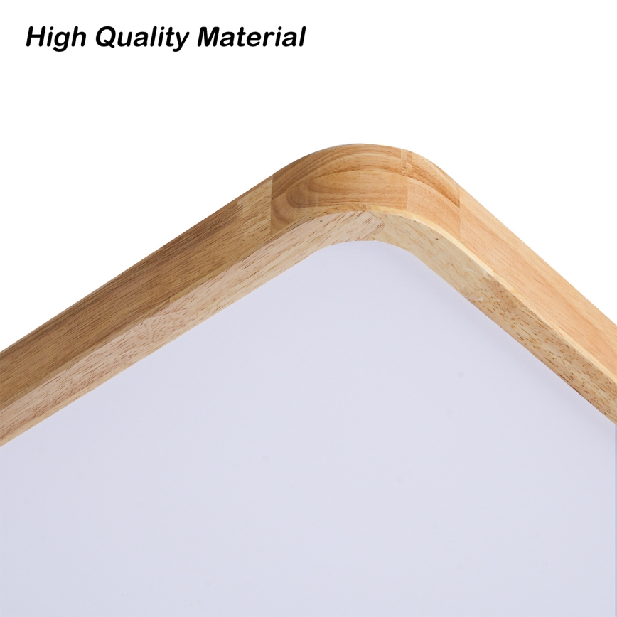 Brilagi - Plafonnier LED dimmable WOODLINE SQUARE LED/180W/230V 3000-6000K chêne 100x100 cm + télécommande