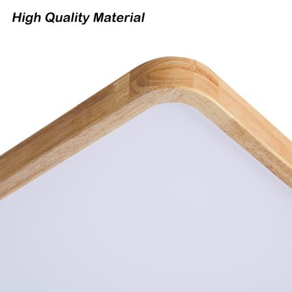 Brilagi - Plafonnier LED dimmable WOODLINE SQUARE LED/80W/230V 3000-6000K chêne 60x60 cm + télécommande