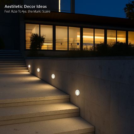 Brilagi - Luminaire LED encastré d'extérieur STAIRDOT LED/2W/230V blanc IP65 rond