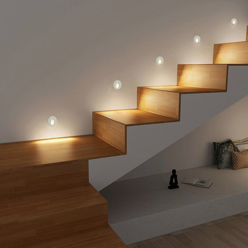 Brilagi - Luminaire LED encastré d'extérieur STAIRDOT LED/2W/230V blanc IP65 rond