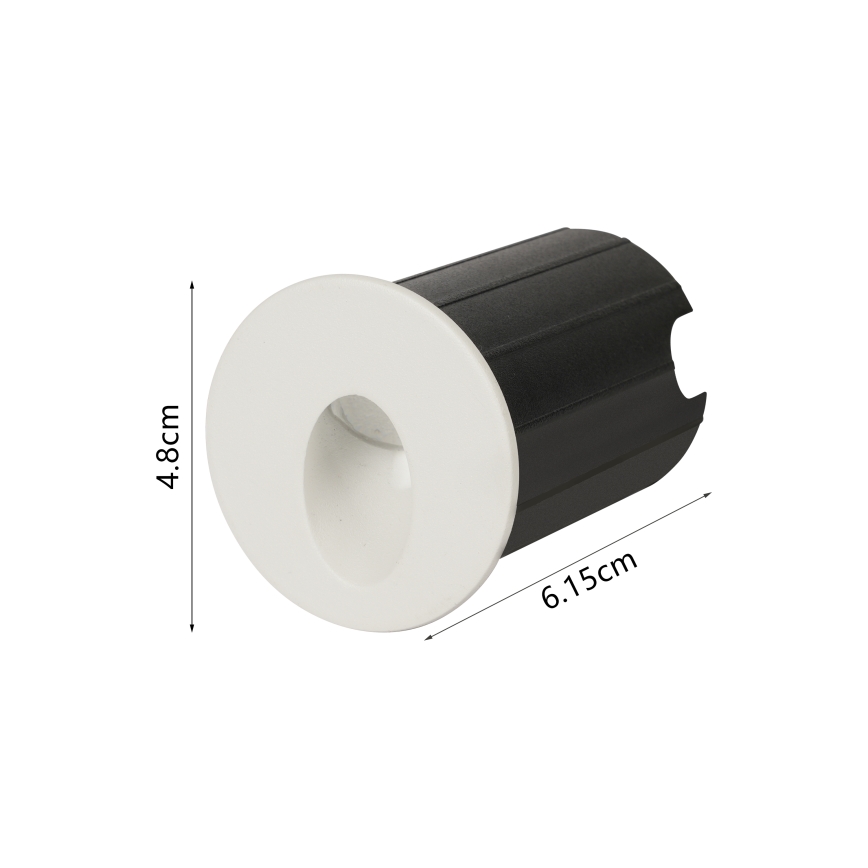 Brilagi - Luminaire LED encastré d'extérieur STAIRDOT LED/2W/230V blanc IP65 rond