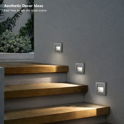 Brilagi - Luminaire LED pour escalier STEP LIGHT 1,5 W / 230 V IP44 anthracite