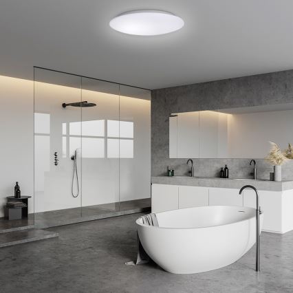 Brilagi - Plafonnier LED pour salle de bains avec détecteur VESTAS LED/12W/230V Ø 23 cm 3000K IP54