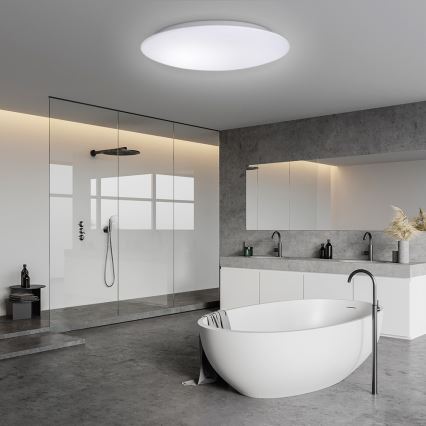 Brilagi - Plafonnier LED pour salle de bains avec capteur VESTAS LED/28W/230V Ø 38 cm 4000K IP54
