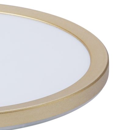 Brilagi - plafonnier LED pour salle de bains ULTRA SLIM LED/24W/230V Ø 42 cm doré IP54