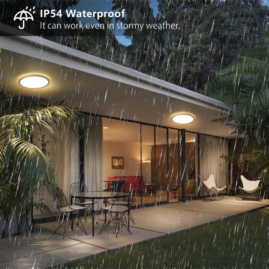 Brilagi - Plafonnier LED ULTRA SLIM pour salle de bains LED/12W/230V Ø 22,5 cm doré IP54