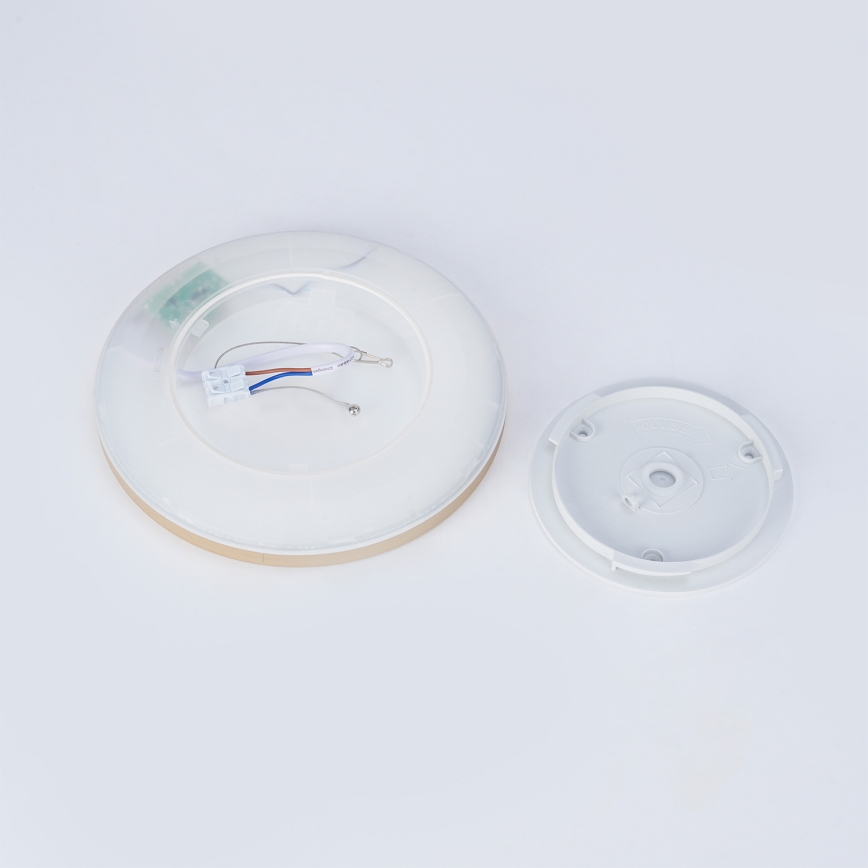 Brilagi - Plafonnier LED ULTRA SLIM pour salle de bains LED/12W/230V Ø 22,5 cm doré IP54