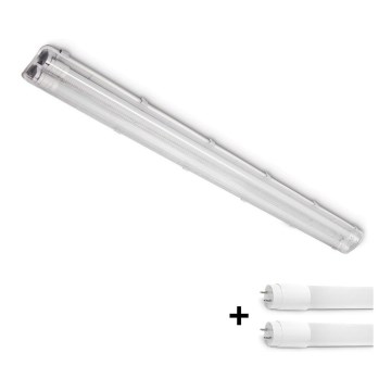 Brilagi - Luminaire LED technique étanche à la poussière, format fluorescent OPTIMA T8 2xG13/18W/230V 4000K IP65 128 cm
