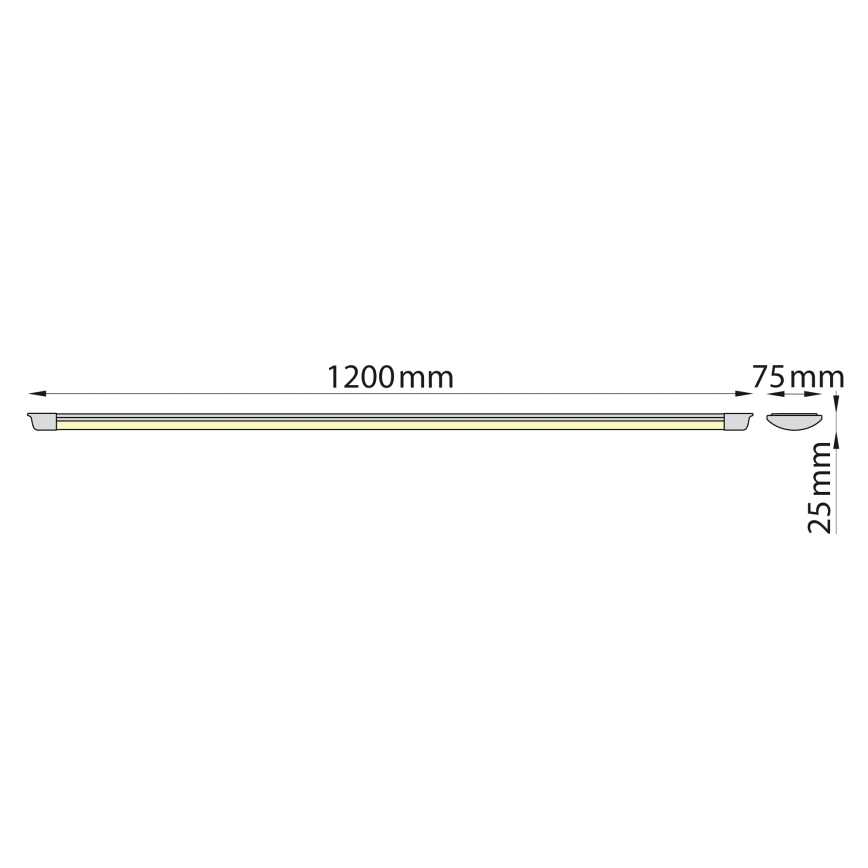 Brilagi - Luminaire LED tubulaire AVERO LED/32W/230V 120 cm