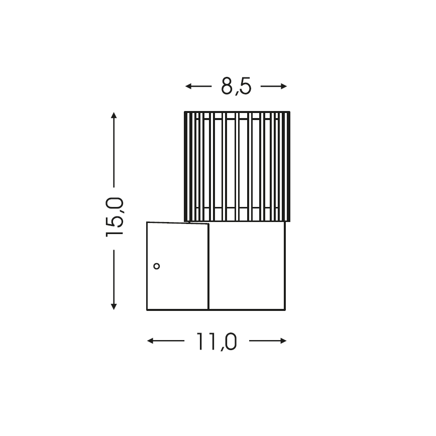 BRILAGI - Luminaire mural d'extérieur ARMOR 1xGU10/35W/230V IP44 anthracite
