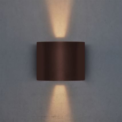 Brilagi - Luminaire mural d'extérieur RONDO LED/6W/230V brun IP54