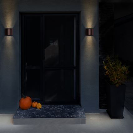 Brilagi - Luminaire mural d'extérieur RONDO LED/6W/230V brun IP54