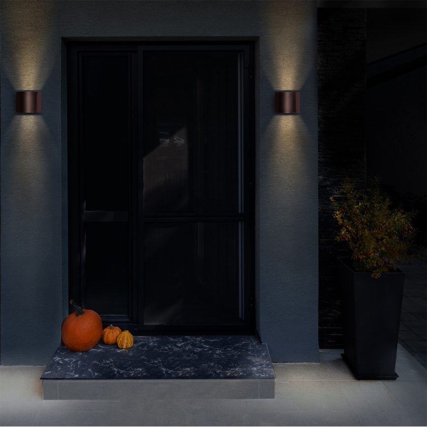 Brilagi - Luminaire mural d'extérieur RONDO LED/6W/230V brun IP54