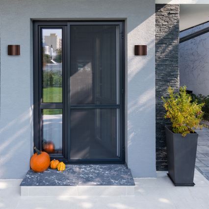 Brilagi - Luminaire mural d'extérieur RONDO LED/6W/230V brun IP54